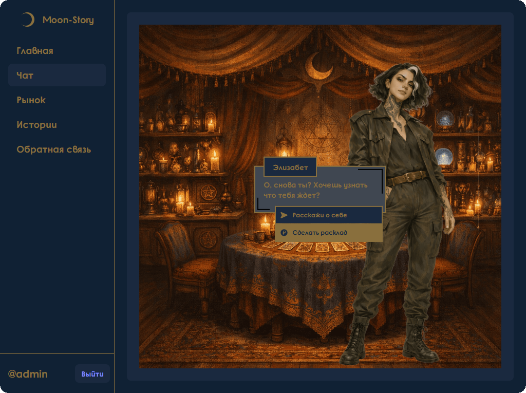 Меню Элизабет